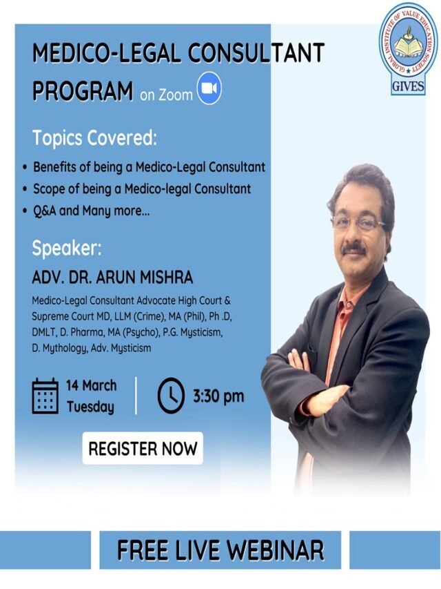 Become a successful medico-legal consultant registration for free live webinar.